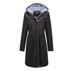 Veste de Montagne Imperméable Femme à Capuche 3 en 1 Doublée Polaire Coupe-vent Chaude - Noir