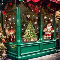 WUQNGI 203 PCS Stickers Noel Fenetre,Autocollants Noël Fenetre Reutilisable,Decoration Noel