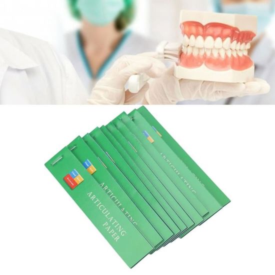 Atyhao papier articulé dentaire Bandes de papier de morsure orale, papier  articulé oral rouge précis pour l'hôpital hygiene dents - Cdiscount Au  quotidien