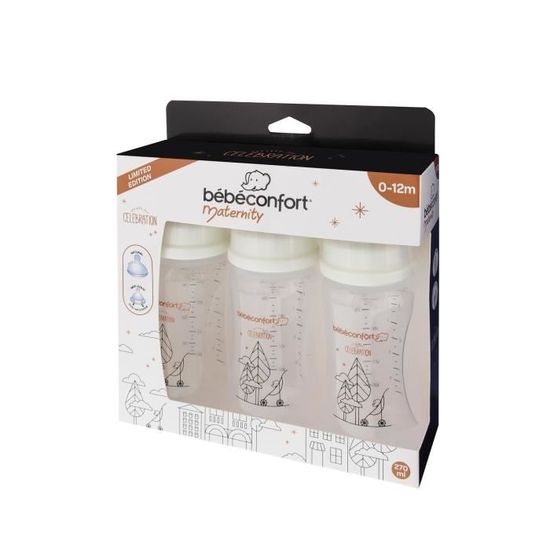 Bebe Confort Lot De 3 Biberons Maternity 270ml Edition Celebration Cdiscount Puericulture Eveil Bebe Bebe Confort Lot De 3 Biberons Maternity 270ml Edition Celebration Cdiscount Puericulture Eveil Bebe