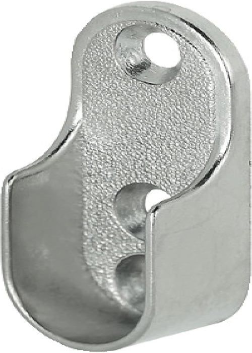 Support d'extrémité à visser pour tube de penderie ovale 30 x 14 mm