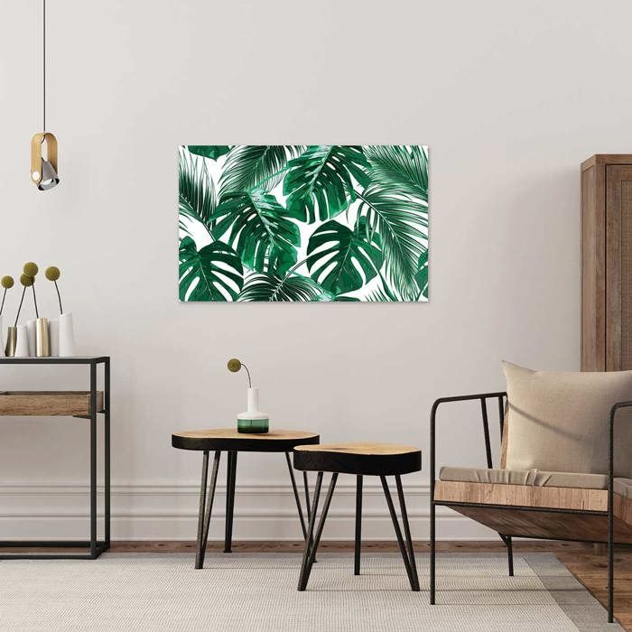 Décoration Murale - HXA DECO - Tableau Jungle Jardin D'eden - 80x50 Cm