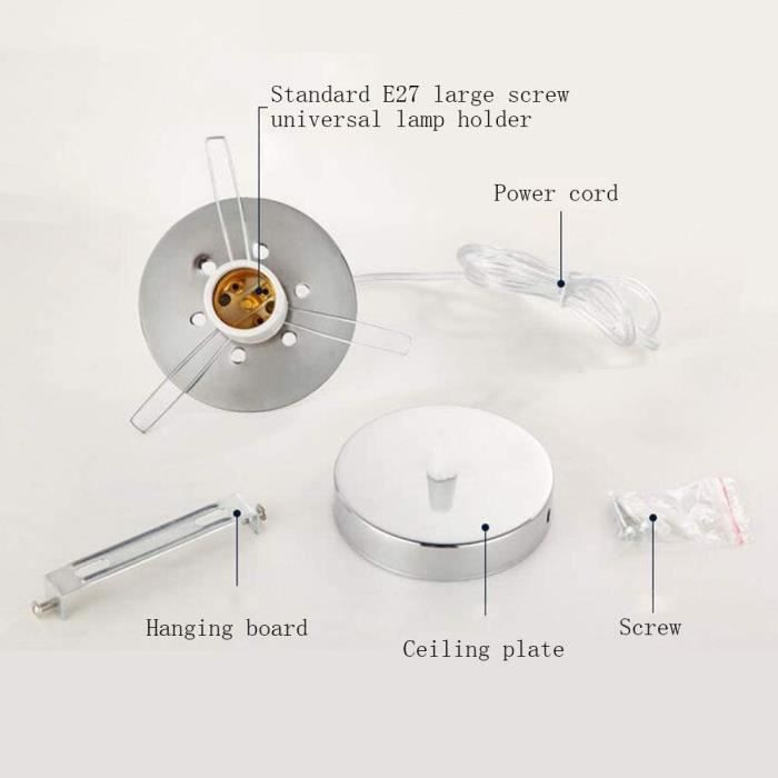 Abat-Jour Football Creux En Acier Inoxydable - Lampe Thème Sportif Pour Lustre, Applique Ou Lampe De Table