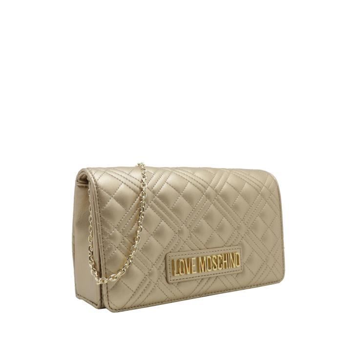 Sac bandouli re matelass Love Moschino avec lettres dor es