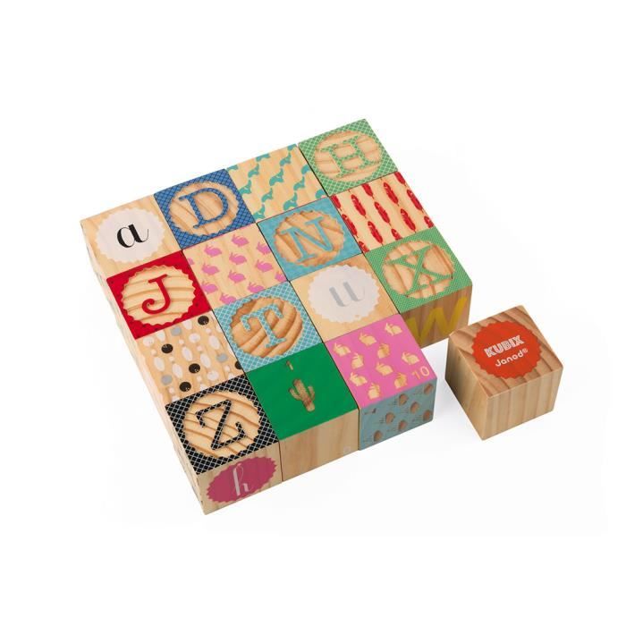 Jeu Kubix 40 Cubes Puzzle Lettres & Chiffres