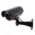 2x Lumiere clignotante de securite factice Fausse camera de surveillance Bullet LED infrarouge-2