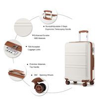 Lot 3 Valises Rigides À Roulettes Easy Roll Trolley