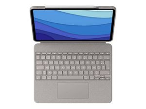 Étui Clavier Logitech Create Pour IPad Pro 12.9" (rétro-éclairé, AZERTY FR, Argent)