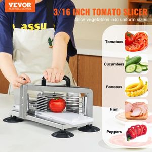 Découpeur De Fruits Rouge - Tranche Tomates, Raisins, Cerises En 1 Clic | Ustensile Cuisine Pratique