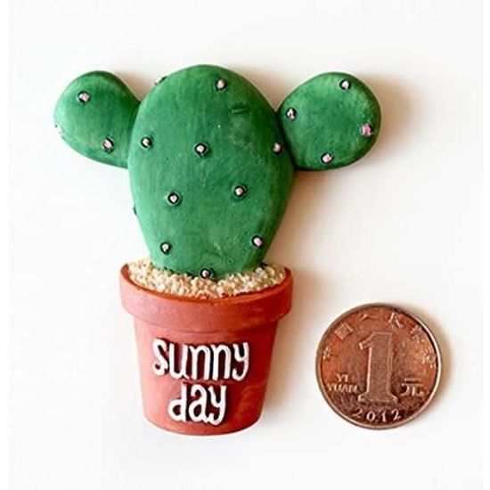 Magnet cactus succulente en bois, aimant frigo - Un grand marché