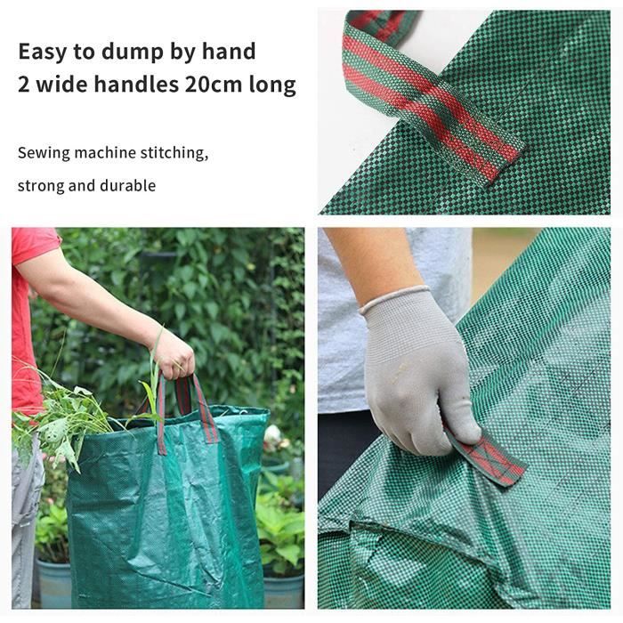 GREENBAG Sac déchets verts réutilisable avec poignéesVert 180L - Jardiland