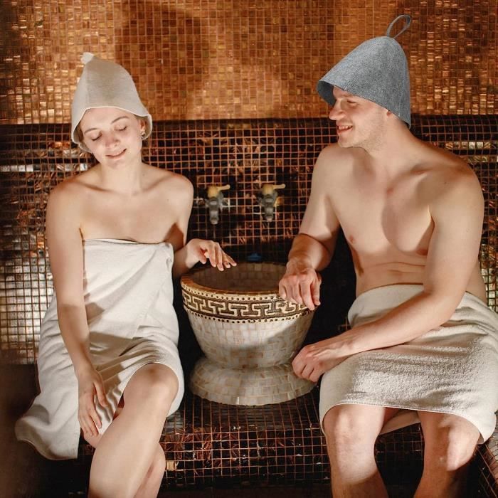 Kit de coussin en feutre de bain de chapeau de sauna pour hommes,  casquettes en polymères russes, coussin de pièce d'isolation thermique de  salon, vaporisateur - AliExpress