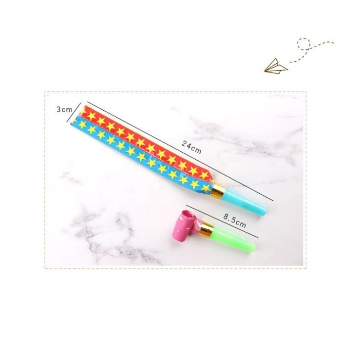 Lot De 25 Sifflets D'anniversaire Multicolores - Souffleurs De Fête Pour Enfants Et Adultes