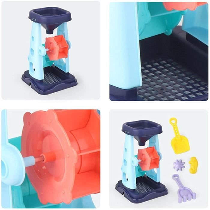 Ensemble 28 Pièces Jouets De Plage Pour Enfants - Seau, Moules Sable, Roue à Eau Et Accessoires Avec Sac
