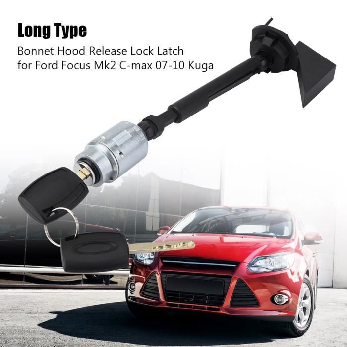 Serrure De Capot Pour Ford Focus MK2/C-Max 2003-2007 - Avec 2 Clés - Pièce Détachée 4556337