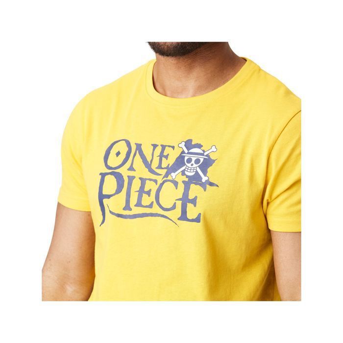 Capslab T-shirt Homme Coton ONE PIECE PE22, Régular, Col rond