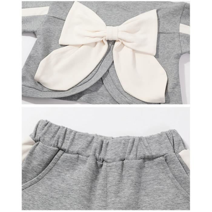 Sweat Capuche Fille Confort Sport DPois 2 Pièces Ensemble Survêtement Enfant Fille Vêtements De Sport Vêtement Chaud Décontracté Hiver