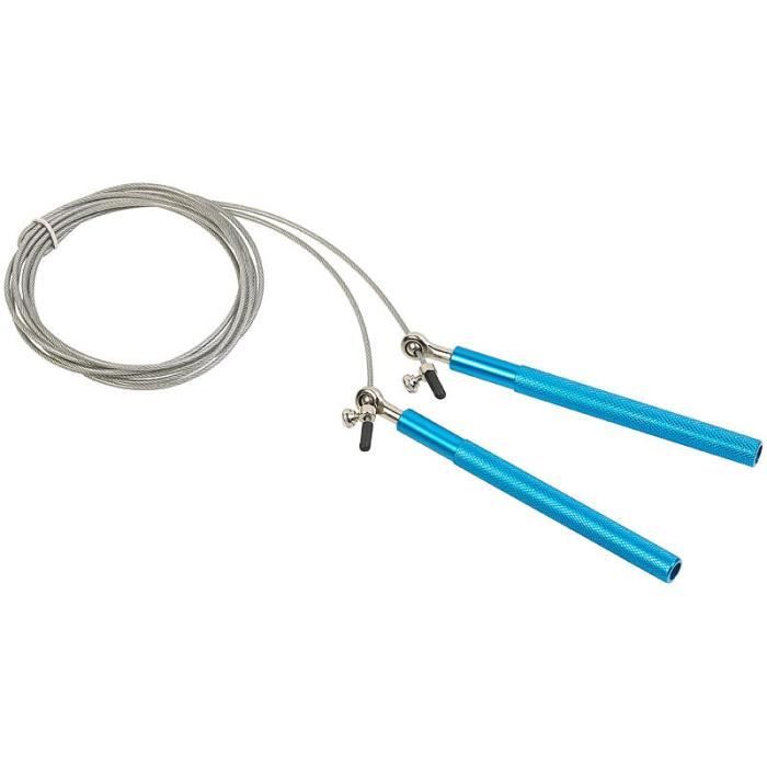 Corde à Sauter Crossfit Tixon – Roulement à Billes 360°, Manches Métal Silicone, 2,8 M Réglable, Garantie 6 Mois