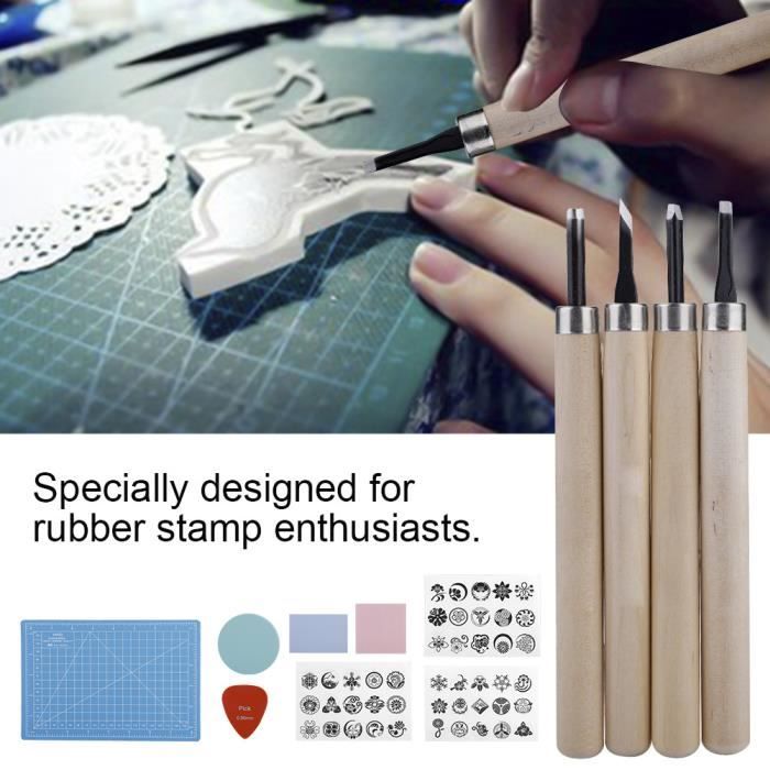 5 en 1 bois Chisel Set, Enseble d'outils Couteau à découper en bois