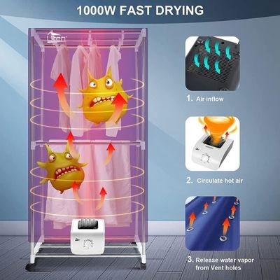 AS22992-ETENDOIR.sèche linge électrique. ventilateur. chauffage à Air
