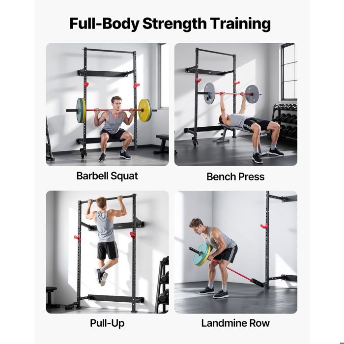 Cage de musculation pliable murale - DUOKU - PK1922 - Pliable et gain ...