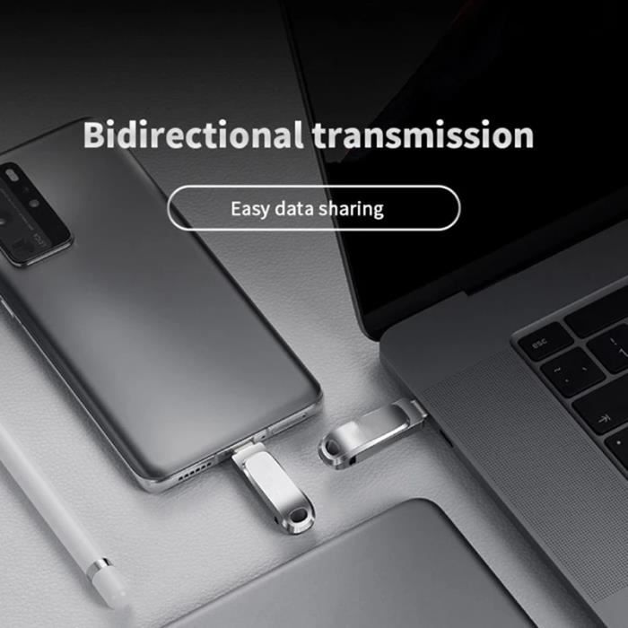 Clé USB 3.0 Métal Étanche - Haute Vitesse - Avec Porte-Clés