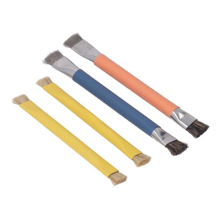 Kit 10 Brosses Nettoyage Antistatique ESD - Pour Carte Mère, Clavier, Ordinateur, Appareil Photo