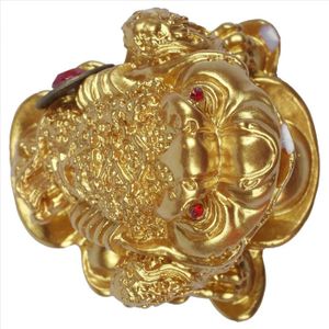 Lachineuse Rospo Feng Shui Portafortuna - Grande 17 Cm, Statuetta In Resina, Decorazione Tradizionale Cinese Per La Casa