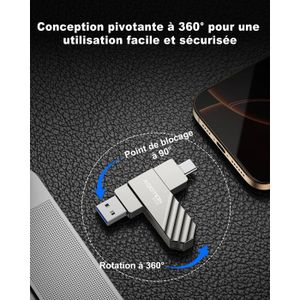 Clé USB IPhone 512GB Go Clés USB Lightning IPhone Stockage Externe Certifi%c3%a9 Iphone Photo Stick Extension Memoire Iphone Usb Stick