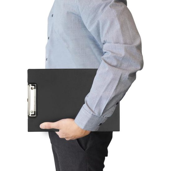Porte Documents A4 En Cuir PU – Avec Pince, Stylo Et Fermeture Magnétique – Pour Bureau, École, Réunions