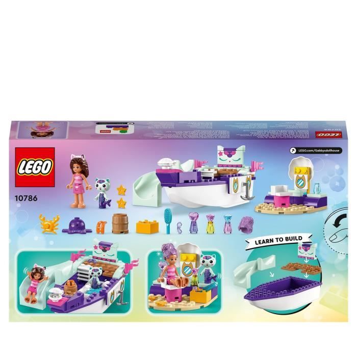 LEGO® Gabby et la Maison Magique 10786 Le Bateau et le Spa de Gabby et  Marine, Jouet avec Figurines - Cdiscount Jeux - Jouets