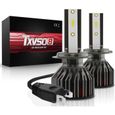 TXVSO8 LED Ampoule H7,Phare Ampoules Voiture,G4 6000K 100W 10000LM,Ampoules Auto de Rechange pour Lampes Halogènes et Kit Xenon-0
