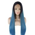 perruque bleue femme