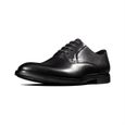Chaussures à lacets homme Clarks Ronnie Walk - Cuir noir de qualité-0