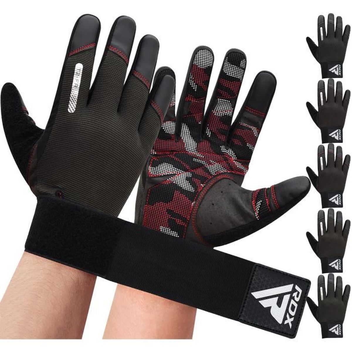Gants De Musculation RDX – Respirants, Lycra Extensible, Soutien Poignet, Taille XXL, Orange – Pour Haltérophilie Et Crossfit