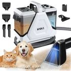KNKA 6 en 1 Shampouineuse Nettoyeur Canapé Tissu 550W - Nettoyeur Vapeur Tapis 16000Pa - Réservoir 1,3L/1,9L - Tuyau 2m / Cordon 5m