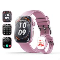 LOSEI Montre Connectée Femme Élégante Suivi Santé SPO₂ Sommeil Calories SmartWatch Sport 15j Autonomie 2.01" IP68 Android iOS Rose