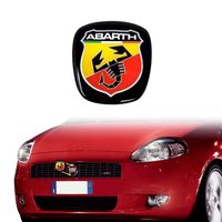 Autocollant 3D Abarth Officiel Remplacement Logo pour Fiat Grande Punto, Avant
