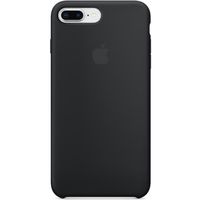 Coque en silicone compatible pour iPhone 7 Plus / 8 Plus - Noir
