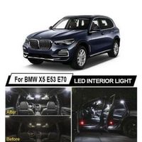 BMW X5 E53 E70 Pack LED ampoules éclairage intérieur Blanc 6000K