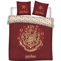Harry Potter - Parure de lit enfant housse de couette double 200x200 cm deux taies 63x63 cm