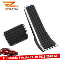 Pédalier,Zeratul Auto pour Mazda 3 Axela CX 30 2019 2020 à gaz frein pédale couverture pièces de rechange en acier inoxydable