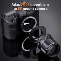 Adaptateur K&F Concept pour Objectifs M42 sur Canon EOS EF Monture
