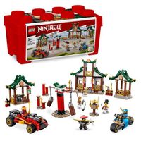 LEGO® NINJAGO 71787 La Boîte de Briques Créatives Ninja, Jouet Rangement, Voiture et Moto