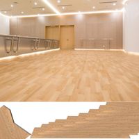 LILIIN PVC Flooring Planches en vinyle autocollantes-91.44cm x 15.24 cm x 2 mm, Imperméables, 36 pièces, Type A