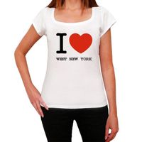 Femme Tee-Shirt J'Aime L'Ouest De New York – I Love West New York – T-Shirt Vintage