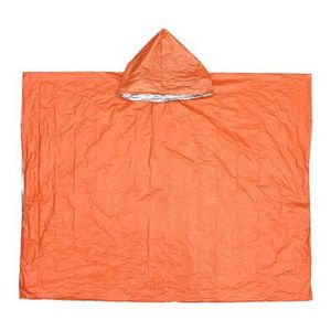 PONCHO Poncho imperméable à capuche,vêtement de pluie pour randonnée à vélo en plein air- Orange[E714]