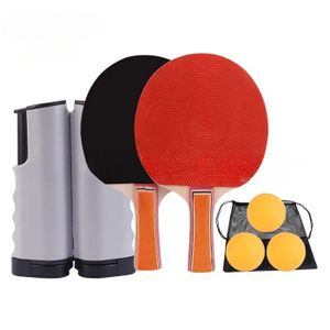 RAQUETTE TENNIS DE T. Kit de raquette de ping-pong télescopique portable