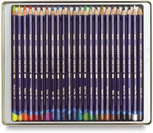 CRAYON DE COULEUR Crayons Inktense 24 Pièces Multicouleur