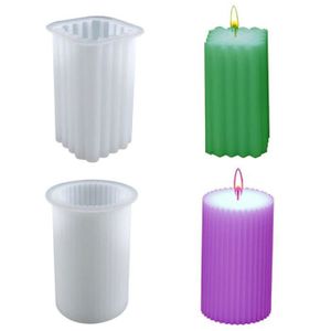 Moule À Bougie En Silicone, Moules Cylindriques En Silicone, Moule En